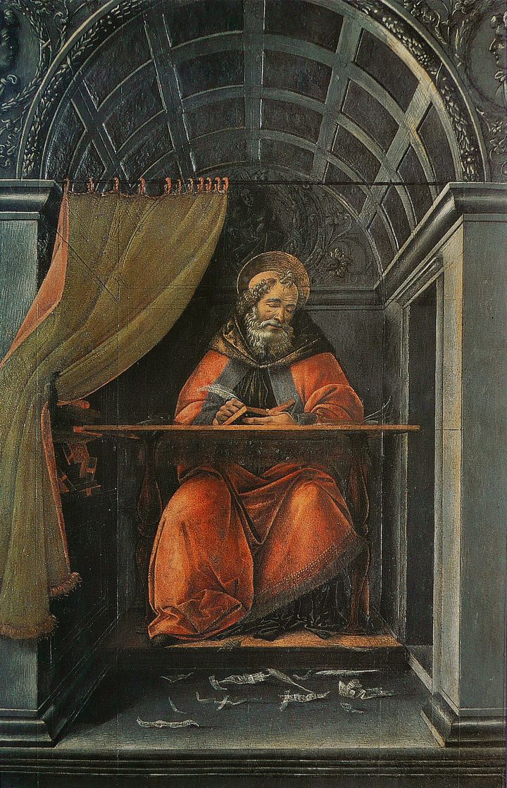 Saint Augustine in His Study, by Sandro Botticelli